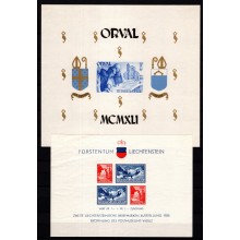 MINIARK.  Lot med blandede miniark fra forskellige lande.